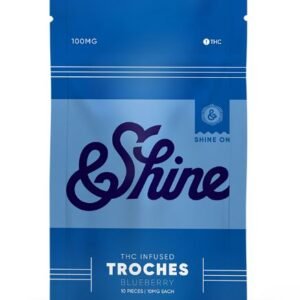 Blueberry Troches – &Shine – Indica – 100mg THC [10pk]