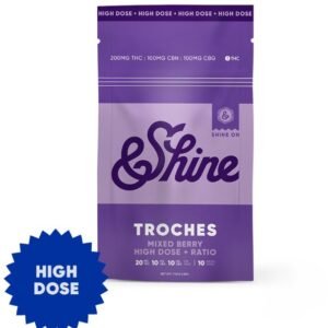 2:1:1 Mixed Berry Plus Gummies – &Shine – 200mg THC / 100mg CBN / 100mg CBG [10pk]